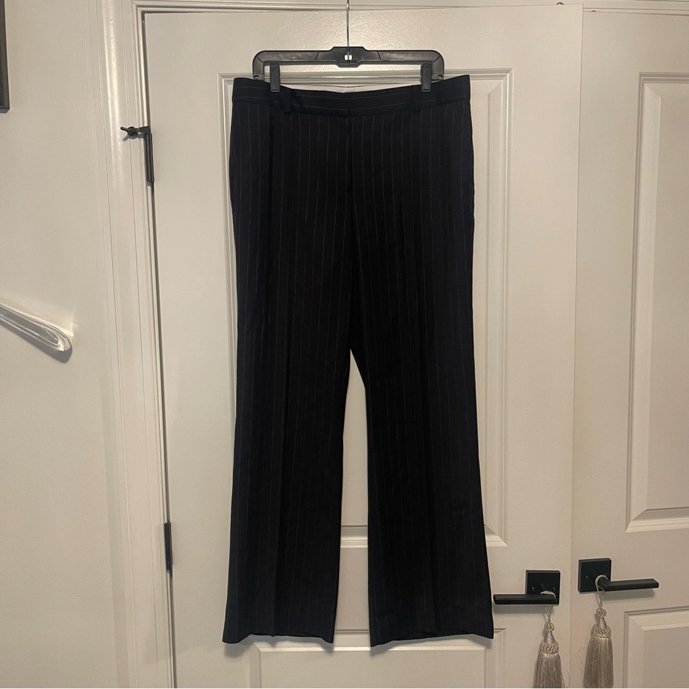 NWT Ann Taylor Navy Pinstripe Trousers